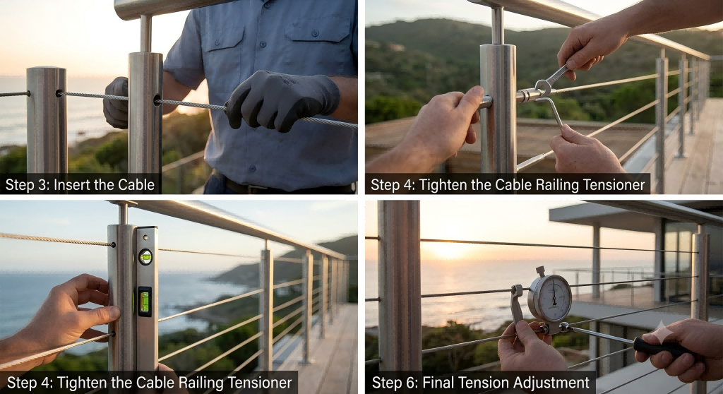 How to Tension Cable Railing
